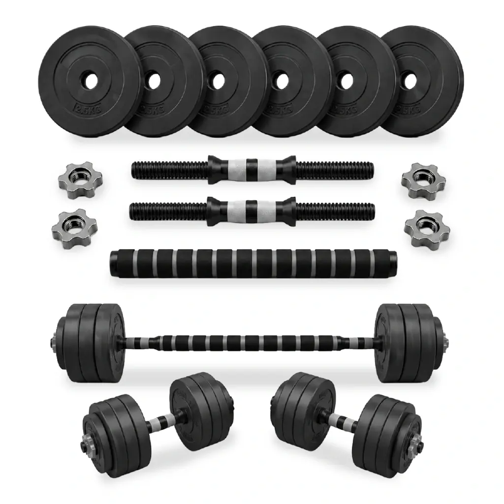 Kit Mancuernas y Barras 20kg