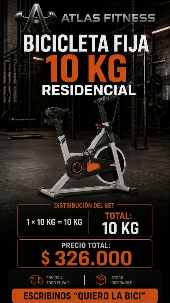 Bicicleta fija 10 kg